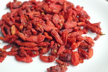 Red dried goji berries