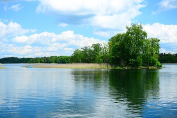 Obraz na płótnie Canvas Nature of Lithuania: Galves lake near Trakai