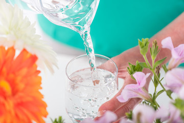 Concept of the importance of hydration