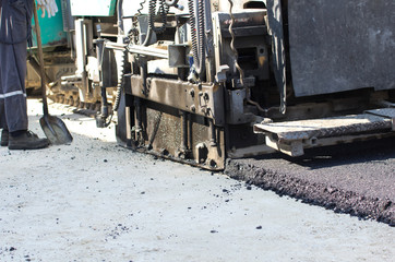 Asphalt finisher machine