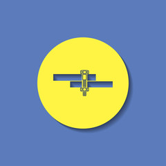 Obraz premium Bolt and nut icon, vector illustration