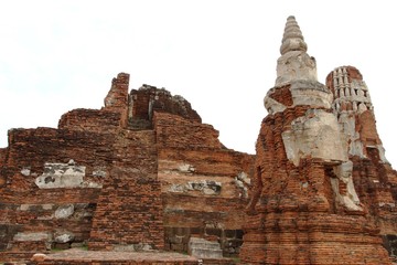 Wat Phra Mahathat in the Ayutthaya historical park, Thailand.