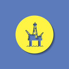 Oil platform icon