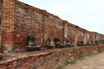 Wat Phra Mahathat in the Ayutthaya historical park, Thailand.