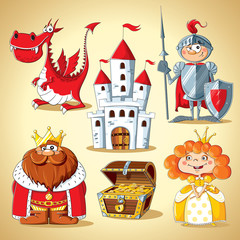 Set of fairy-tale characters