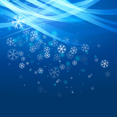 Vector Christmas background with snowflakes