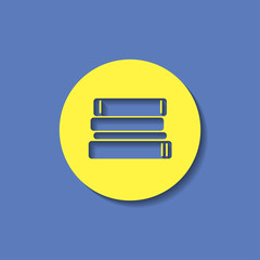 vector icon of books