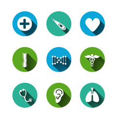 Paper clipped sticker: medicine