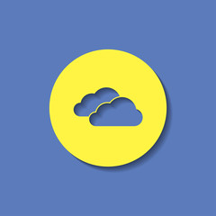 vector icon of clouds