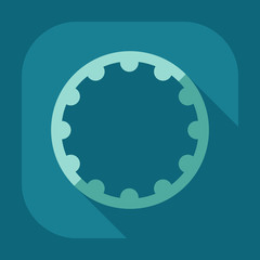 Flat modern design with shadow icon hoop
