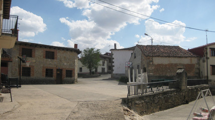 Pueblo de Peñacoba, Burgos, España.  