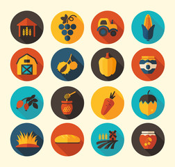 Autumn Harvest Thanksgiving flat icon