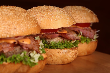 Fresh tasty burger