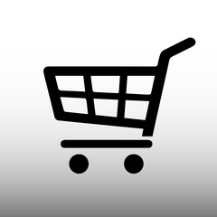 vector icon cart store, a pointer to the supermarket