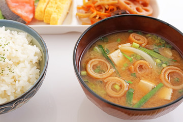 おいしそうな和風朝食