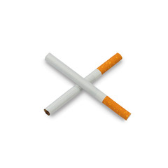 Cigarette isolated on a white background with clipping path