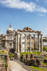 Fototapeta na wymiar Rome Fori Imperiali