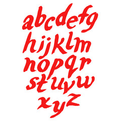 Hand drawn marker artistic font
