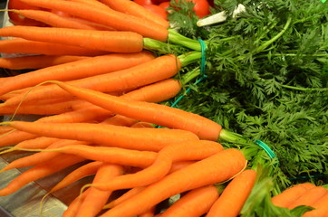 carrots at the market