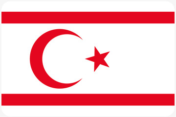 Flag Illustration with rounded corners of the country of Norther