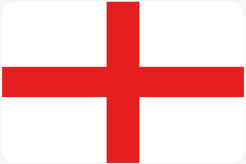 Obraz premium Flag Illustration with rounded corners of the country of England