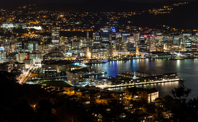 Wellington City At Night