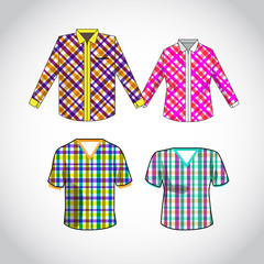 Obraz premium Vector shirt with pattern design