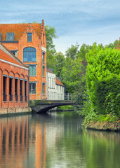 Bruges canals and bridges