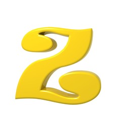 Letter Z 3d illustration 