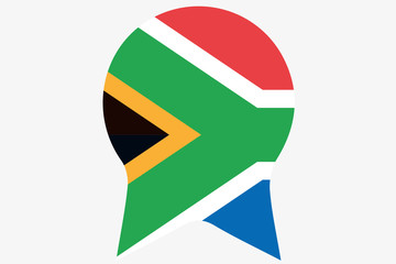 Fototapeta premium _Flags(Base)1 South Africa