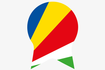 Fototapeta premium _Flags(Base)2 Seychelles