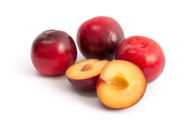 Rote Pflaumen
