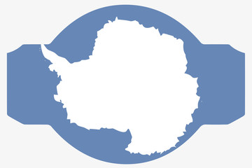 Flag Illustration within a Sign of the country of  Antartica