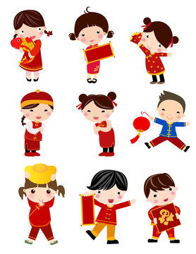Chinese New Year Greetings - children