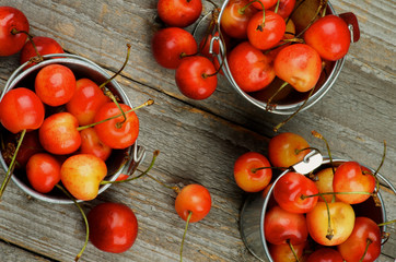 Fototapeta na wymiar Sweet Maraschino Cherries