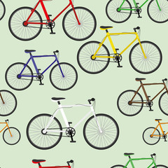 Colorful bikes.