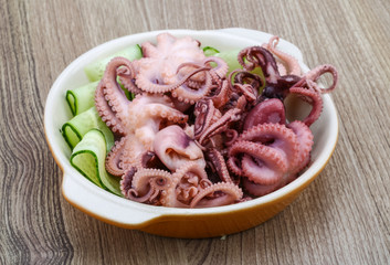 Marinated octopus