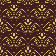 Floral Fine Seamless Vector Pattern