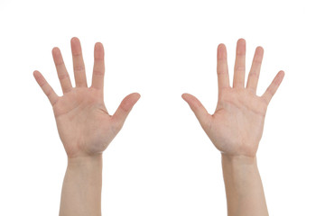 paumes des 2 mains femme