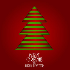 Abstract Christmas and New Year Background. Vector Illustration