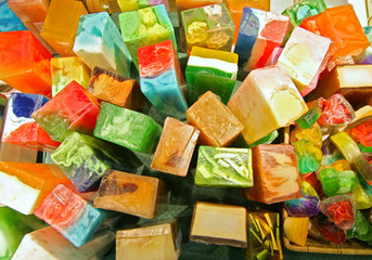 colored soap