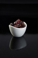 Dates, Dried dates on a background