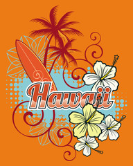 Naklejka premium hawaii background