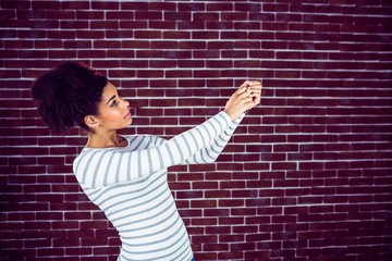 Young woman gesturing 