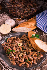 North Sea shrimps with garlic