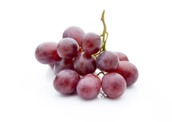Grape on the white background. Fresh  berry.