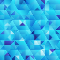 Blue abstract triangles vector background