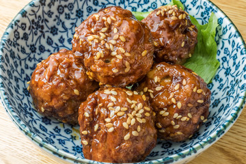 ミートボール　 Meat dumpling Japanese food
