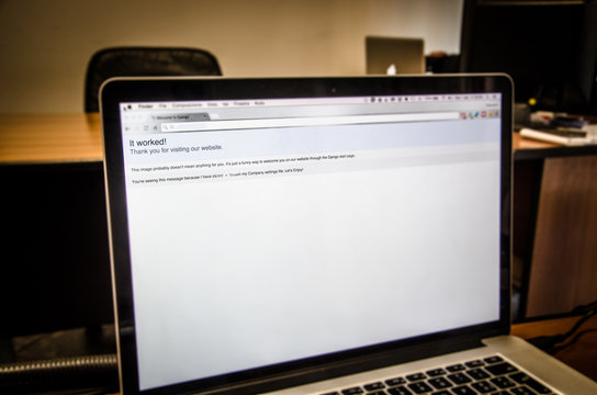 Home page It Worked Django Devolper
