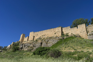 Fototapeta na wymiar Antiguas murallas del municipio de Ronda en la provincia de Málaga